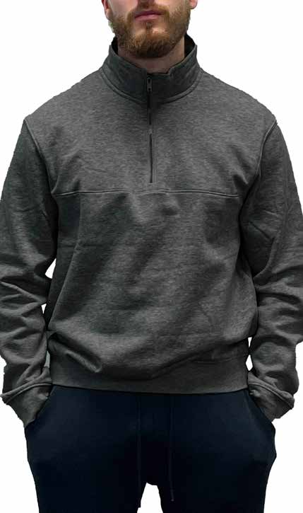 1/2 Zip Basic Sweat - Brushed Fleece