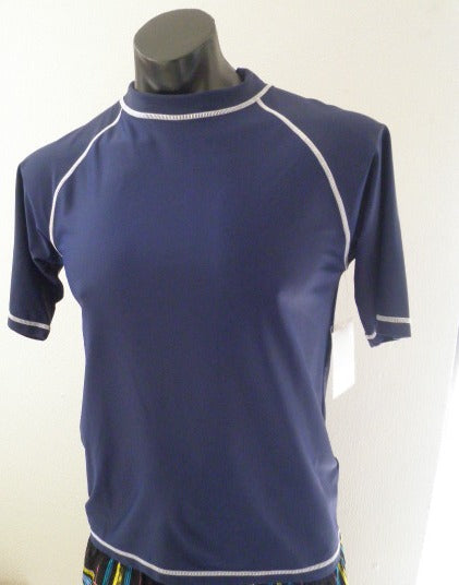 MENS RASH TOP W/ CONTRAST STITCHING