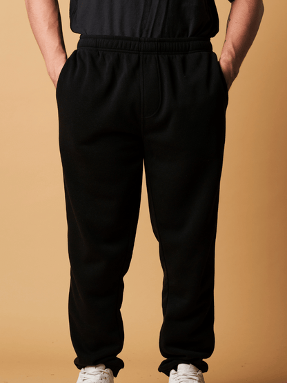 MENS RIB CUFF TRACK PANTS AND SIDE POCKETS