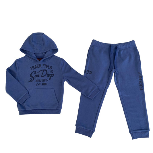 Printed Hoodie & Track Pant Set