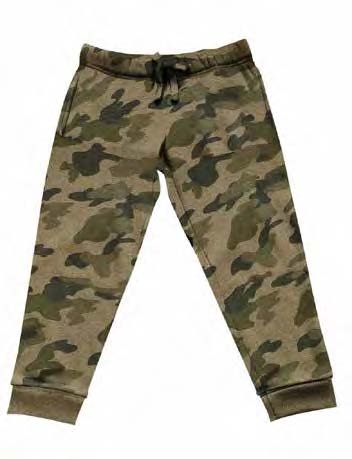 BOYS CAMO PRINT TRACK PANTS