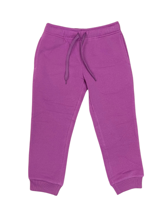 Girls Basic Rib Waist Track Pant w/ Side Pockets