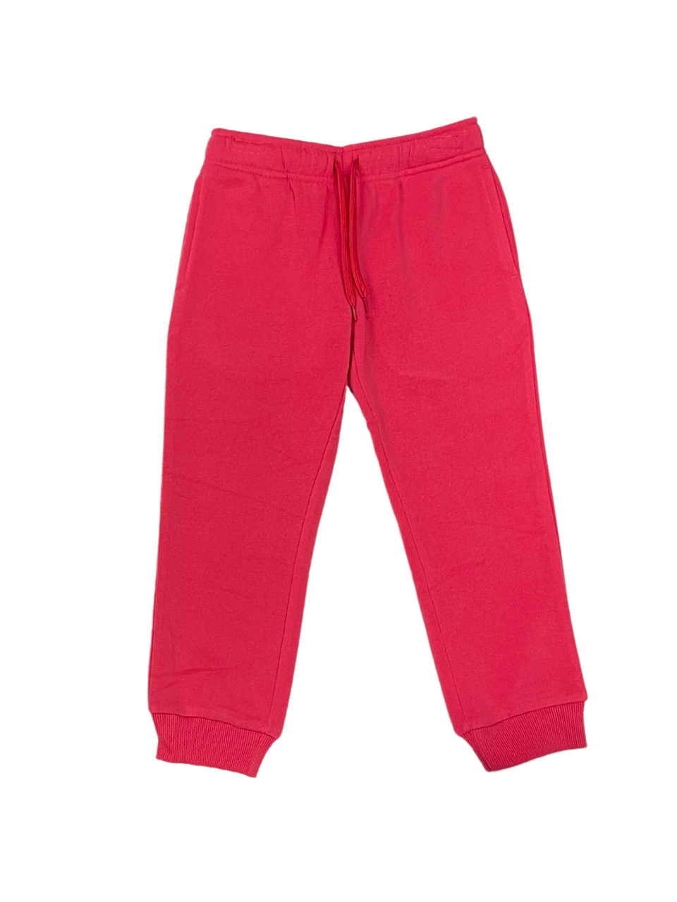 Girls Basic Rib Waist Track Pant w/ Side Pockets