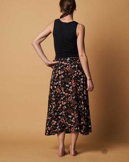 Wrap Midi Skirt