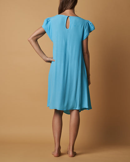 Pleated-Front Dress