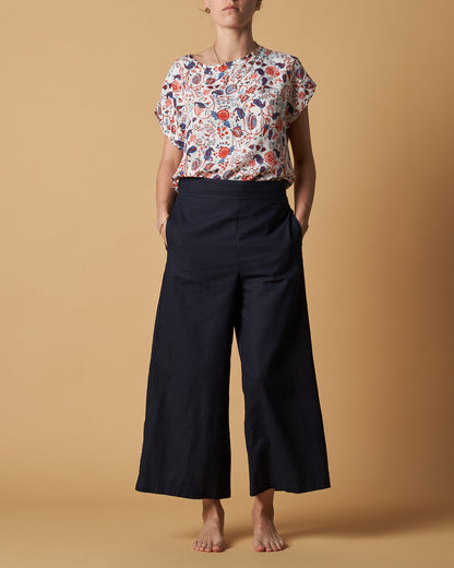 Cropped Wide Leg Pants