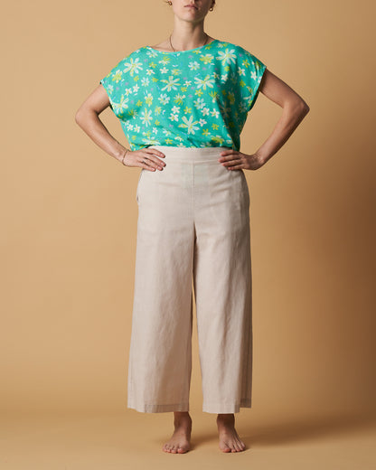 Cropped Wide Leg Pants