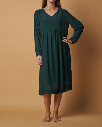 VERONICA EMPIRE MIDI DRESS