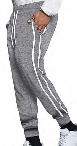 2 Side Stripe Trackpants w/ Rib Cuff