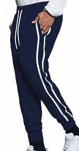 2 Side Stripe Trackpants w/ Rib Cuff