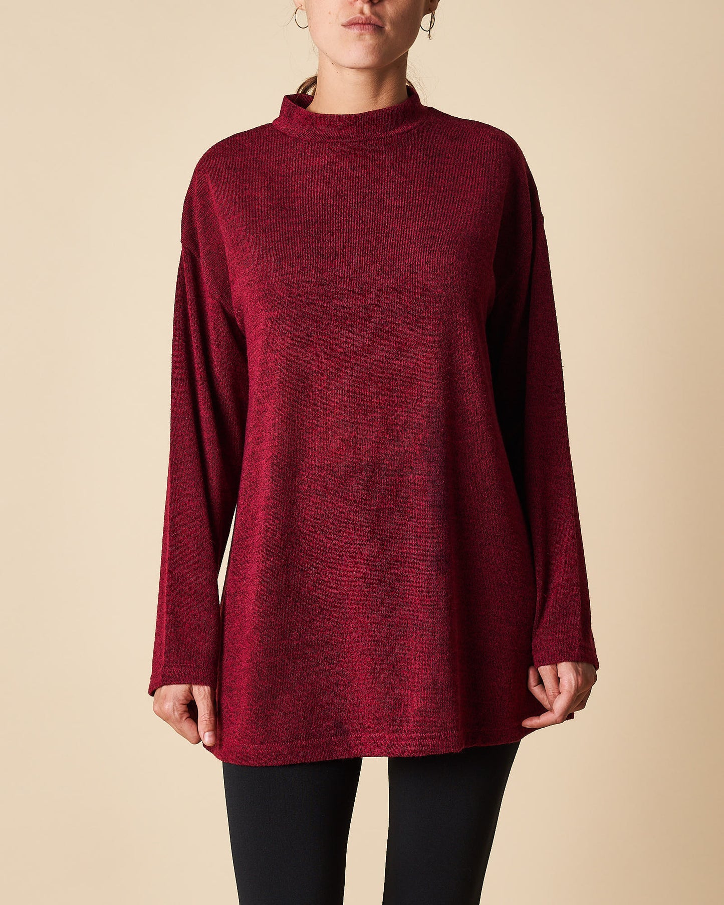 Turtle Neck Tunic Top