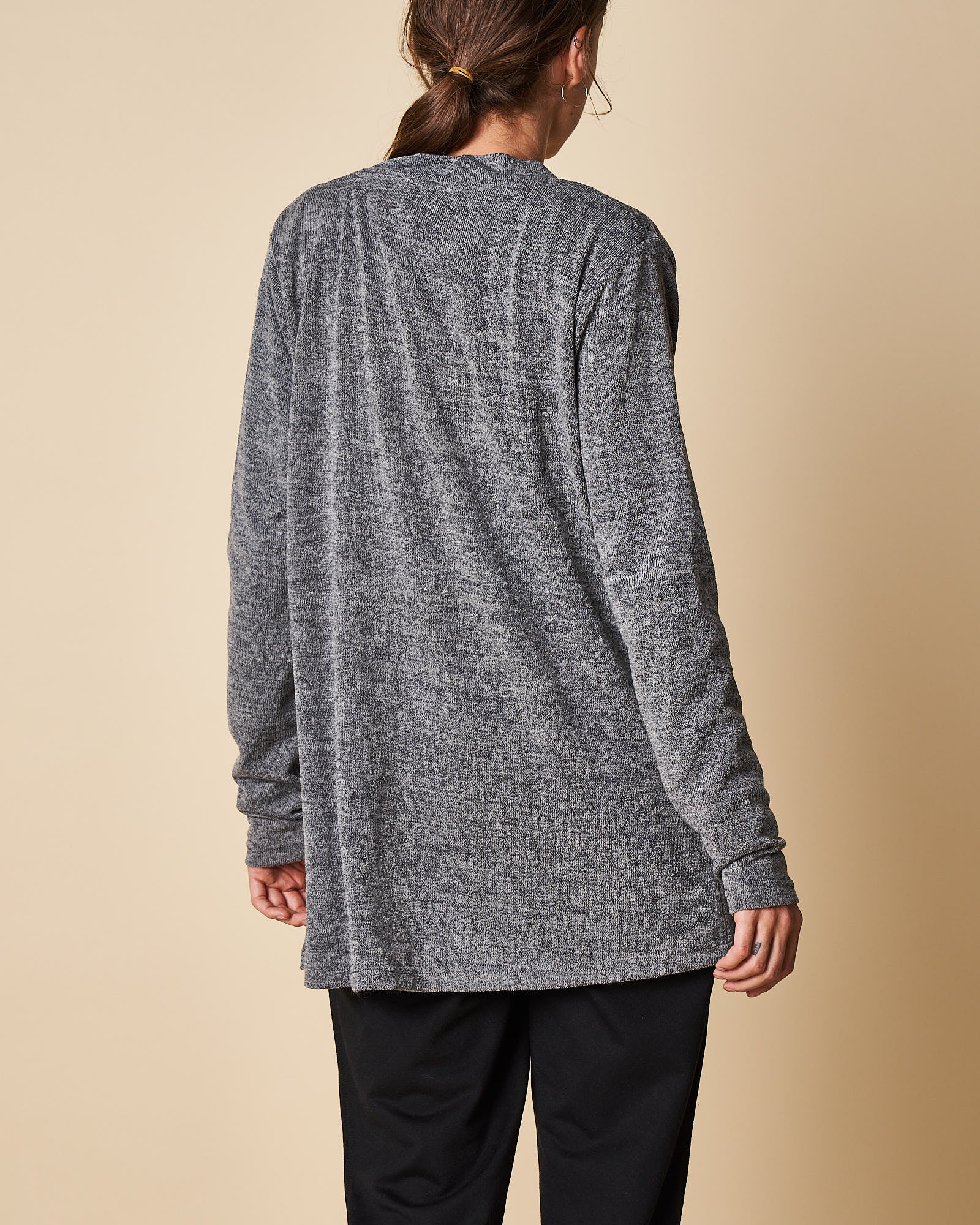 Gray open front on sale cardigan