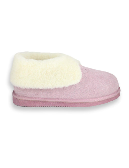 Cow Suede Princess Slipper - Pink
