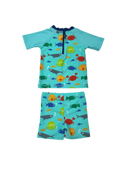 Infant Boys Rash Top & Trunk Set